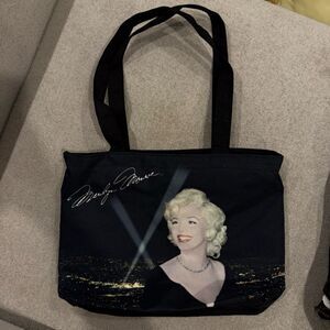 Marilyn Monroe Double-Sided Tote Bag 2007 Licensed Vintage Shoulder Purse Zip